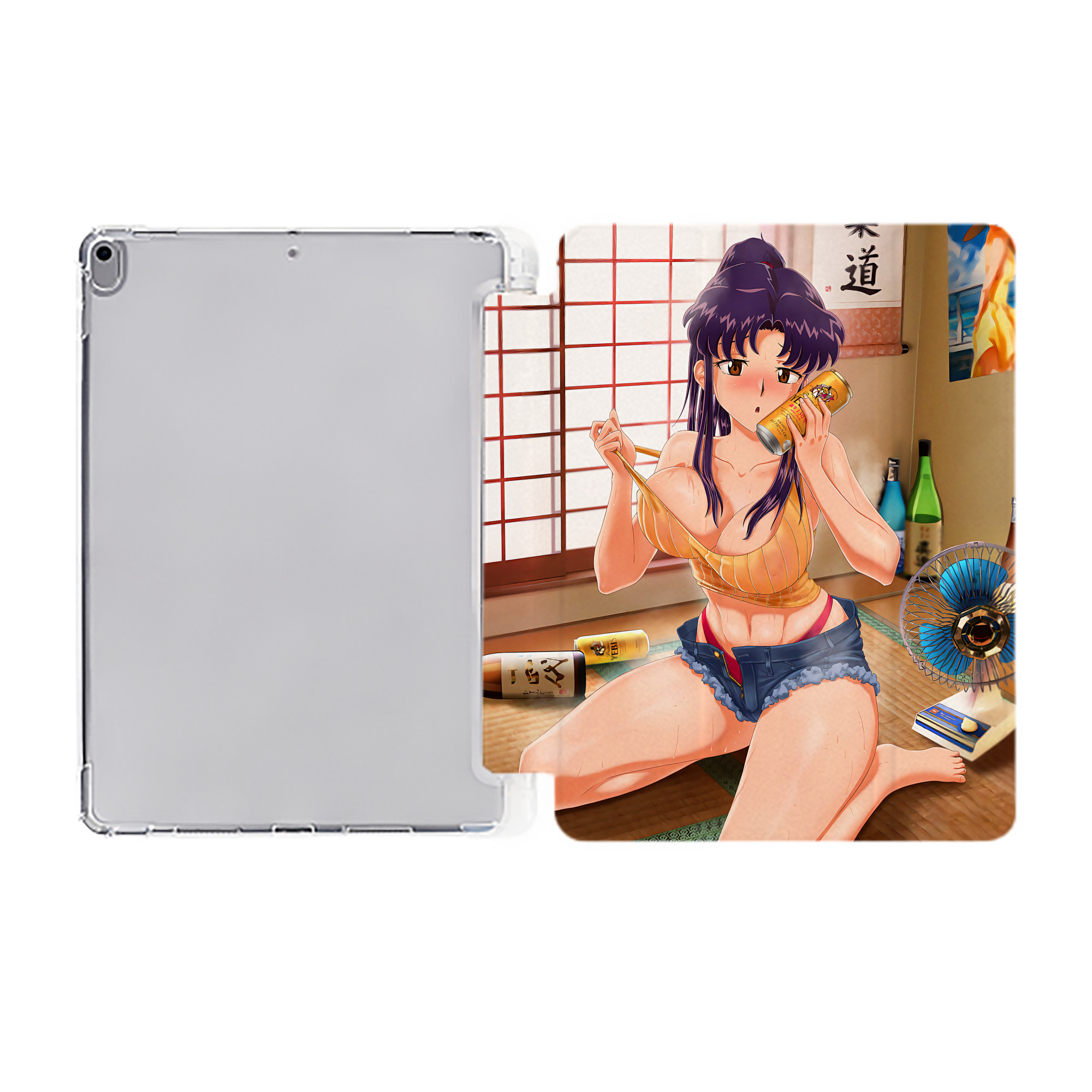 （画像用） EVA 新世紀エヴァンゲリオン IPad ケース ペン収納付き 三つ折りスタンド PUレザー×シリコン 対応機種9.5/10.5/10.9インチ